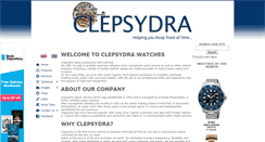 Desktop Screenshot of clepsydrawatches.com